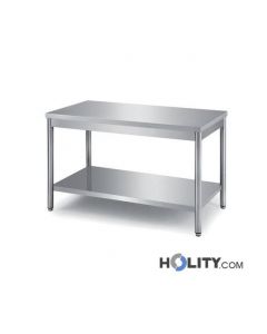 table-avec-plan-de-travail-en-inox-et-étagère-inférieure-h31428