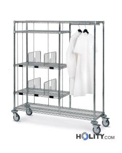 chariot-pour-linge-et-porte-vêtements-pour-hôpitaux-h31510