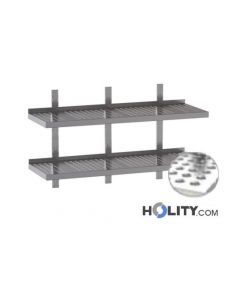 double-étagère-avec-plan-perforé-en-acier-inox-h357-41