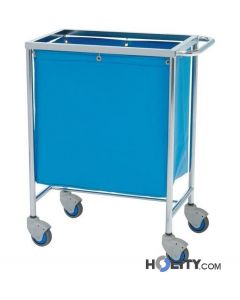 chariot-porte-linge-avec-sac-pour-hôpitaux-h44804