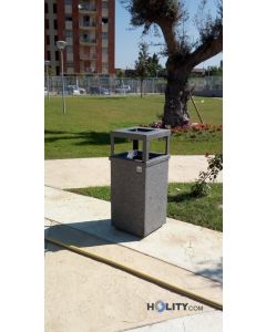 vide-ordures-en-béton-avec-cendrier-h45004