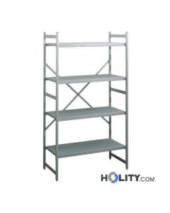 Rayonnage-en-aluminium-avec-étagères-pleines-h492-07