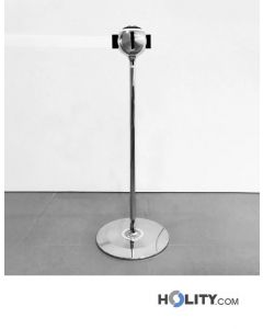 poteau-de-guidage-à-sangle-chromé-h635-06