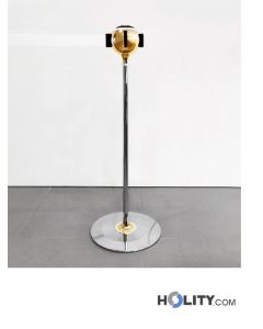 poteau-de-guidage-chromé-brillant-h635-08