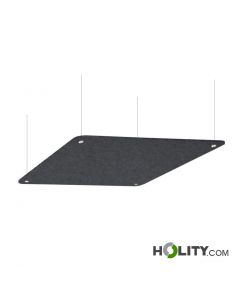 Pannello fonoassorbente a soffitto con cavetto h738_192