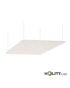 Pannello fonoassorbente con cavetto da soffitto h738_193