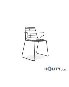 Fauteuil d'hôtel en acier h865_20