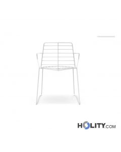 Chaise d'accueil blanche h865_21