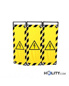 Barrière-de-chantier-avec-logo- Danger-électrique-h972_117