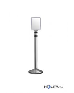 Poteau-dinformation-chromé-h972_24