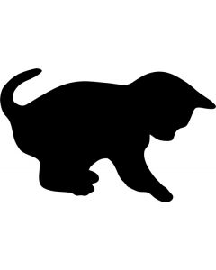 Tableau adhésif en forme de chat h14844 