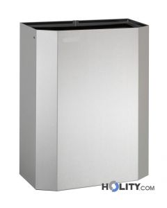 Poubelle salle de bain 25 lt en acier mat h4040