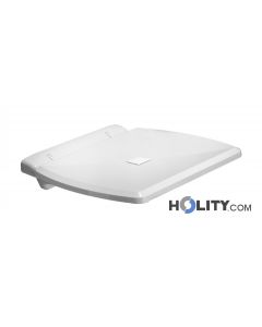 Siège de bain rabattable en abs et acier inox h9134