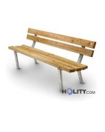 banc-pour-aménagement-urbain-en-bois-de-pin-h35010