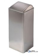 Poubelle salle de bain 80 lt en acier inox mat h4039