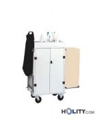 chariot-porte-linge-avec-2-porte-sacs-h09169