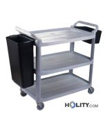 Chariot-de-service-en-plastique-à-trois-plateaux-h099917