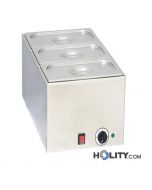 Réchaud-de-type-bain-marie-avec-trois-récipients-GN-1/3-h11023