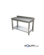 table-de-travail-inox-L.-110-cm-avec-1-étagère-et-rebord-h111_101