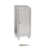 Armoire- pupitre-en-acier-inox-AISI304-sur-roulettes-1-porte-h111_119