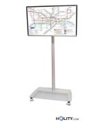 Borne-porte-TV-à-hauteur-réglable-inclinable-et-pivotante-h12525
