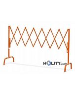 Barrière de chantier extensible orange h14078