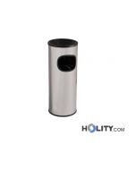 corbeille-avec-cendrier-en-acier-inox-22-lt-h2001