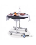 chariot-pour-petit-déjeuner-avec-support-rabattable-h2265