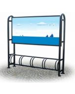 Râtelier-à-vélos-avec-panneau-publicitaire-h28764