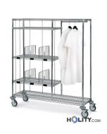 chariot-pour-linge-et-porte-vêtements-pour-hôpitaux-h31510