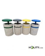 Ensemble-de-4-bacs-en-béton-avec-toit-pour-la-collecte-des-déchets-h319-109