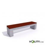 Banc-en-bois-et-béton-sans-dossier-h319-144