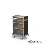 chariot-porte-linge-avec-étagères-en-bois-h422-69