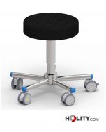 tabouret-chirurgical-rond-avec-assise-rembourrée-ignifuge-h576-22