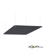 Pannello fonoassorbente a soffitto con cavetto h738_192