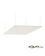 Pannello fonoassorbente con cavetto da soffitto h738_193