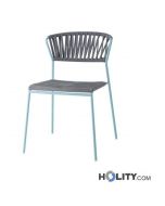 Chaise design Scab avec corde nautique h74_354