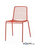 Chaise de bar en métal avec coussin h74_355