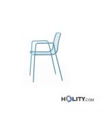 Chaise design en métal h74_356