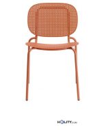 Chaise de restaurant Scab pour l'intérieur et l'extérieur h74_400