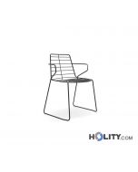 Fauteuil d'hôtel en acier h865_20