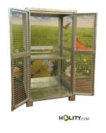 Conteneur-pour-bouteilles-à-gaz-en-acier-peint-avec-étagère-h883-54