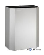 Poubelle salle de bain 25 lt en acier mat h4040