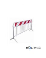 Barrière avec panneau réfléchissant L.120 cm h109160