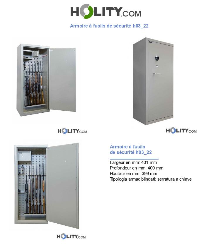 Armoire à fusils de sécurité h03_22