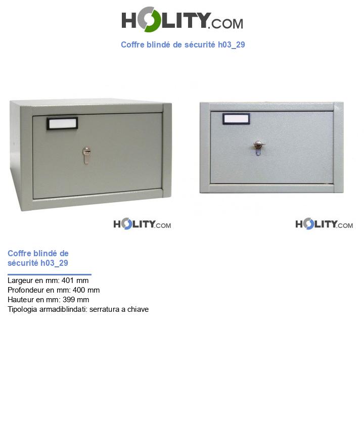 Coffre blindé de sécurité h03_29