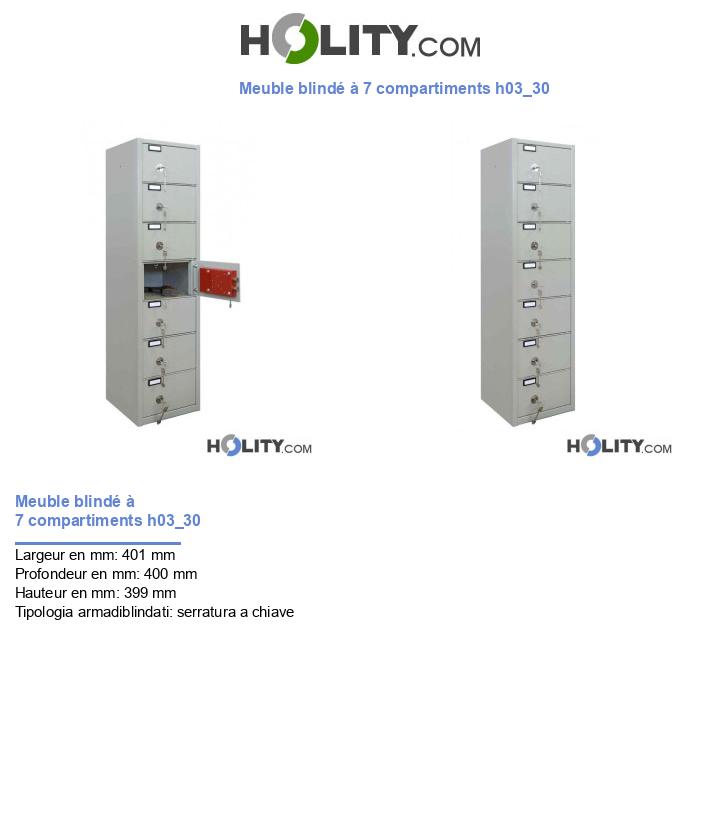 Meuble blindé à 7 compartiments h03_30