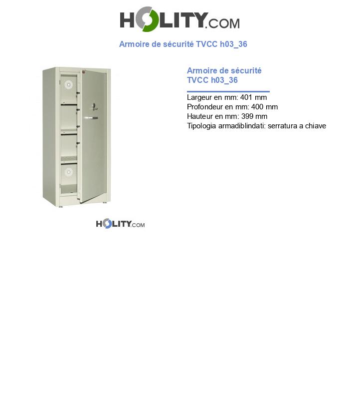 Armoire de sécurité TVCC h03_36