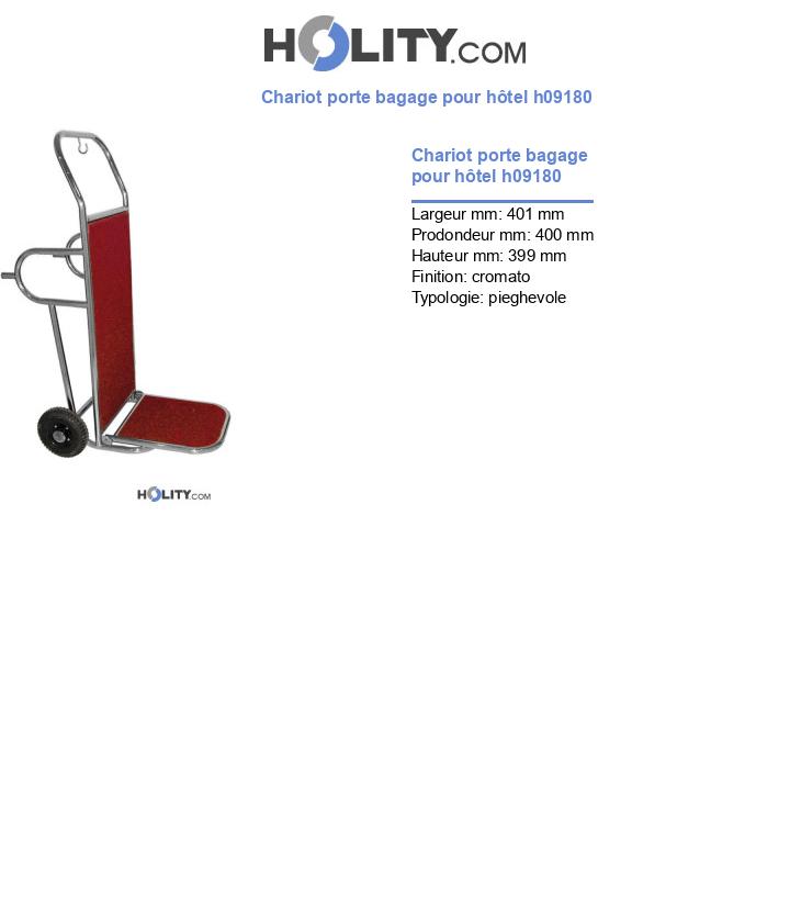 Chariot porte bagage pour hôtel h09180