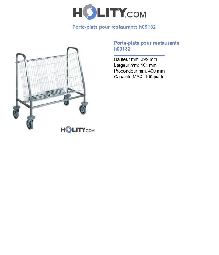 Porte-plats pour restaurants h09182